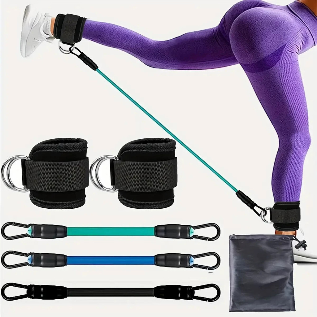 Corda traseira Kick cinta Fitness carga-rolamento esportes tornozelo 2 fivela lindas nádegas perna Trainer pé anel cinta