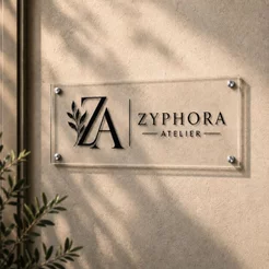 Placa em Acrílico Personalizada para Área Externa | Fachadas e Empresas
