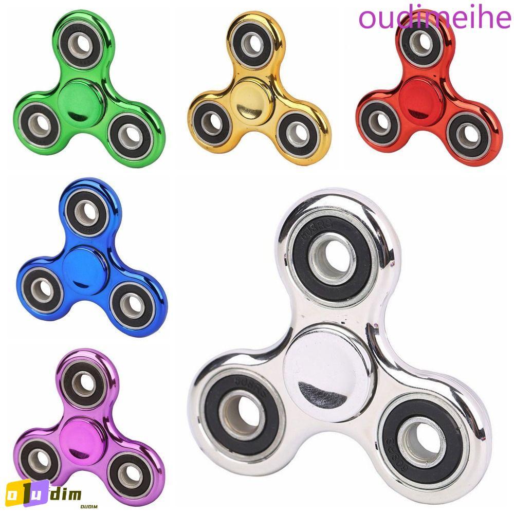 OUDIMEIHE Hand Spinner , Interessante Giroscópio De Ponta Do Dedo De 4 Rolamentos , Brinquedo De Descompressão Revestido