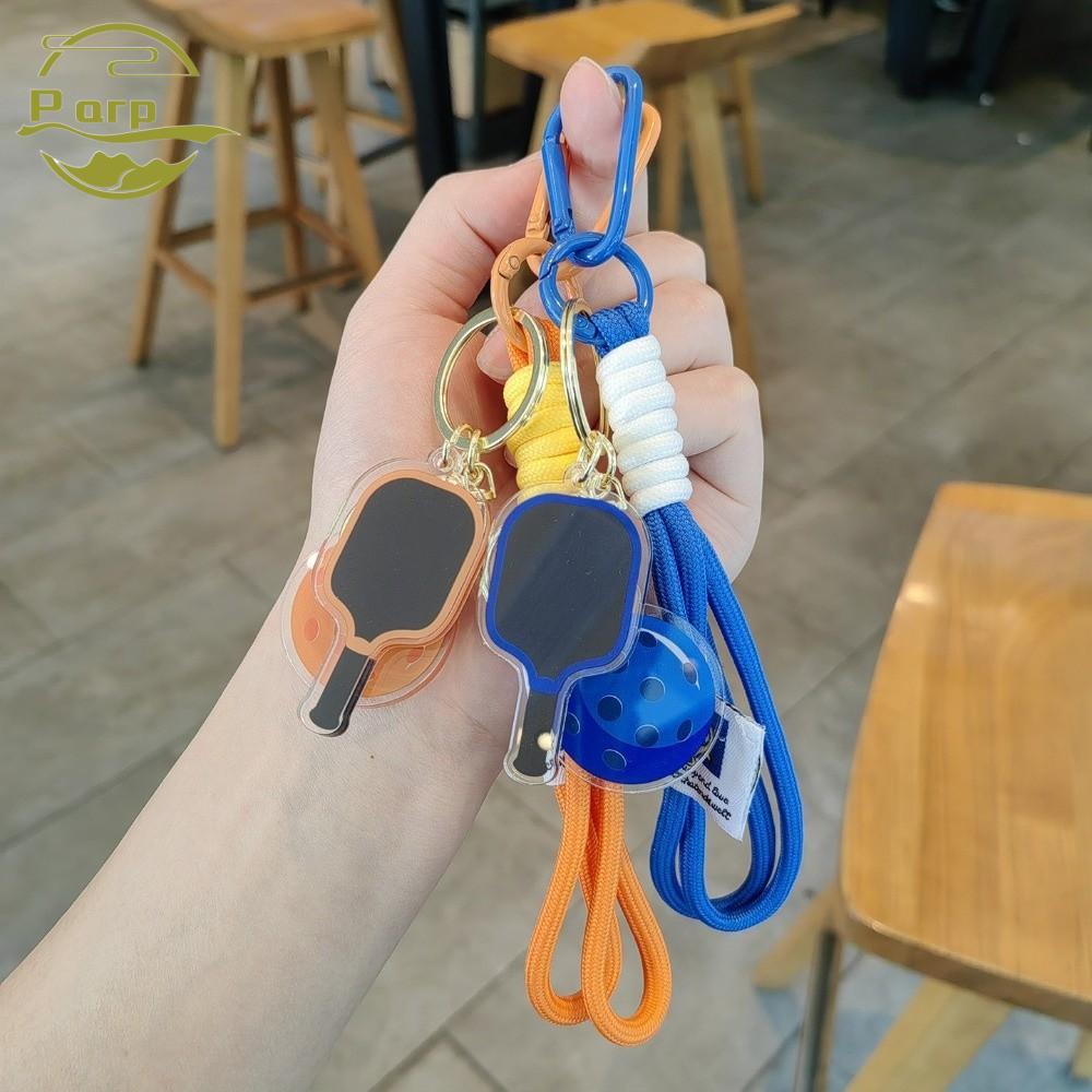 Chaveiro De Raquete De Pickleball PARPERTY1 , Pingente De Pá Acrílico Removível , Com Cordão