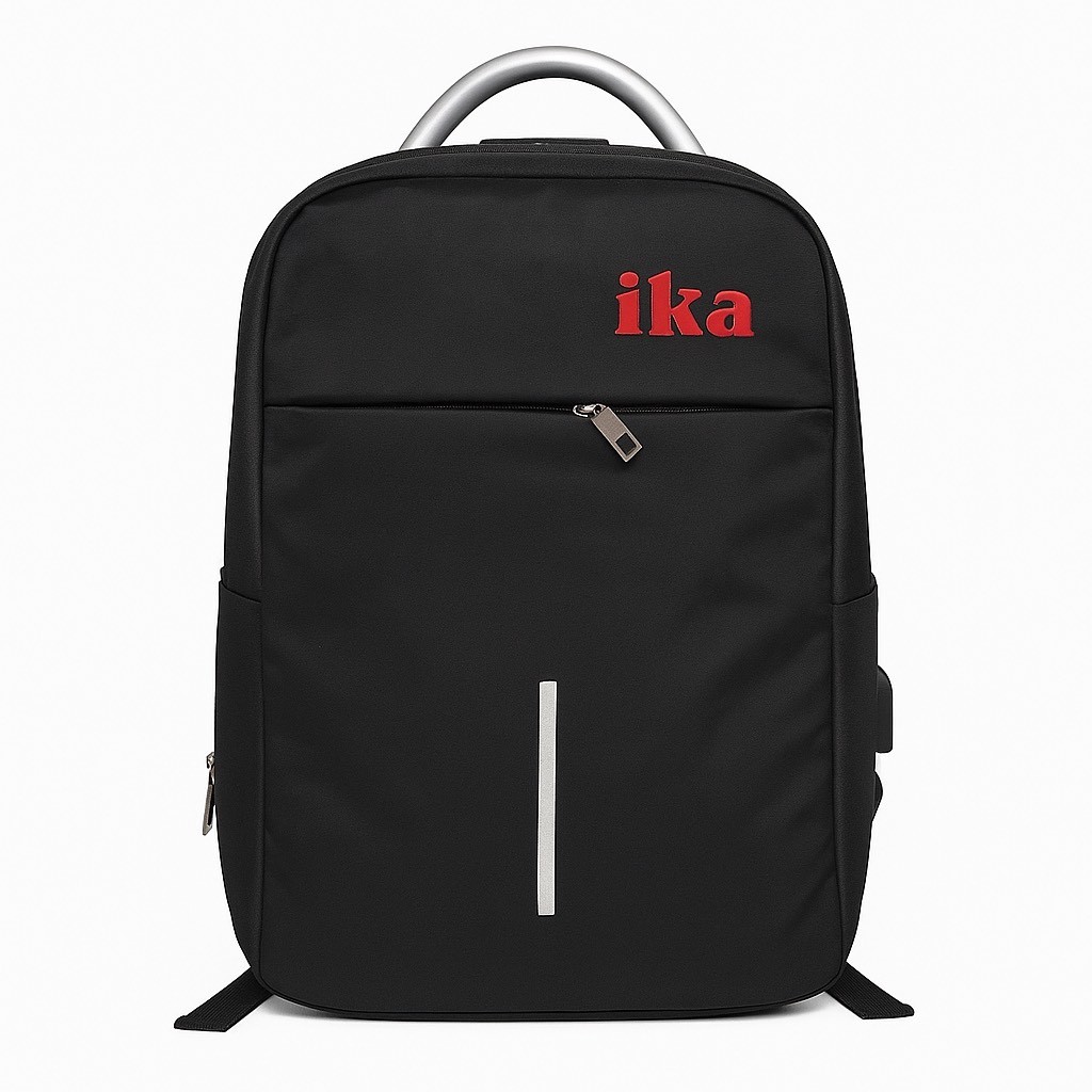 Mochila IKA com USB Porta Fone e Cadeado Reforçada Impermeável e Ideal Para Notebook até 15,6"