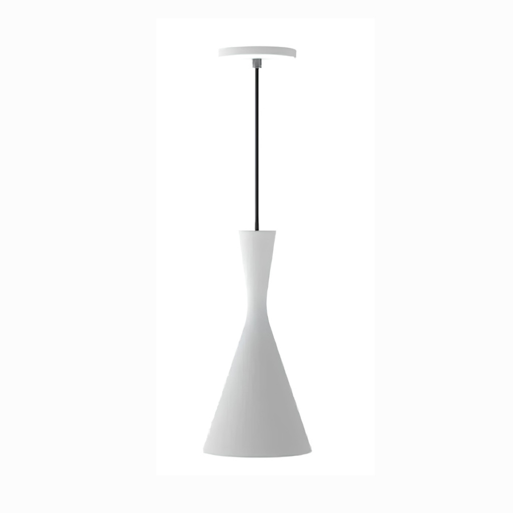 PENDENTE REFLEX G-LIGHT DE ALUMINIO BRANCO/COBRE COM CANOPLA E-27