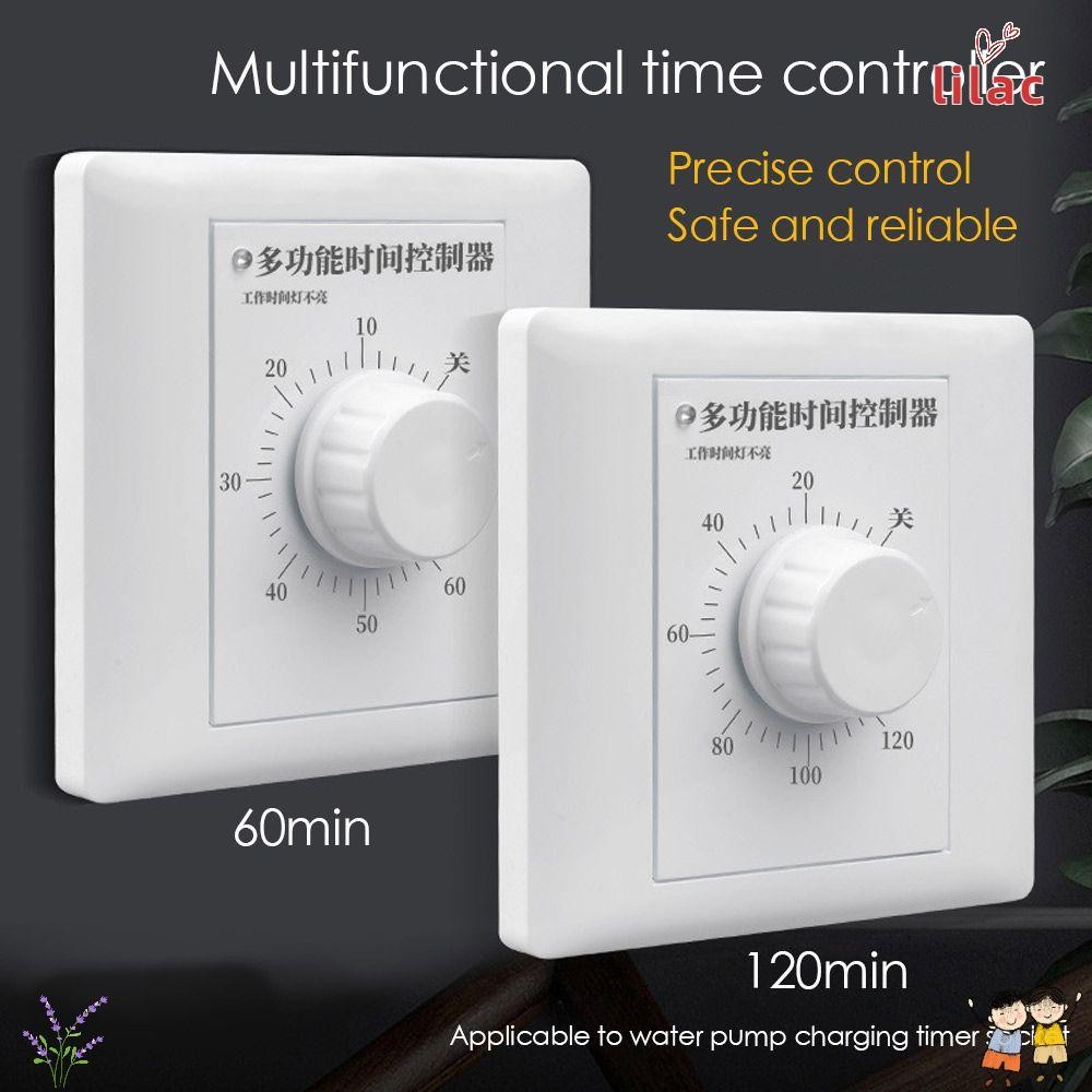 Interruptor Temporizador LILAC Seguro 86 * 86mm 220V 10A De Controle De Tempo