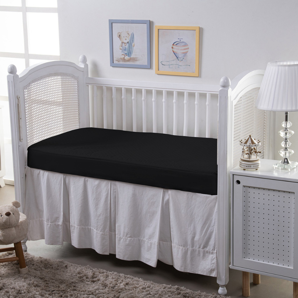 Protetor Matelado para Colchão de Berço Impermeável com Elástico e Antiácaro