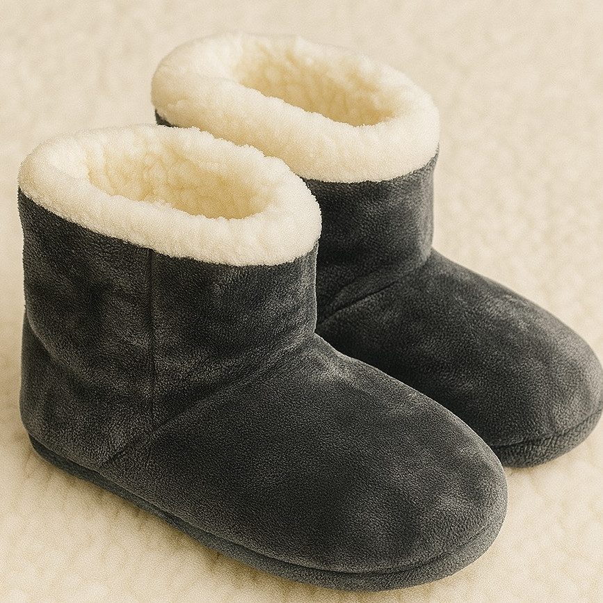 Bota Pantufa Infantil Forrada em Pelucia Para Menino ou Menina Botinha com Sola Antiderrapante