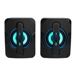 Caixa de Som R8 SP06, 2x3W RMS, Preto, R8-SP06-BK