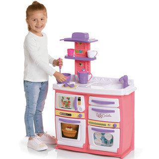 Cozinha de Brinquedo Faz de Conta Tateti Bella Cozinha Com agua em Oferta na Shopee