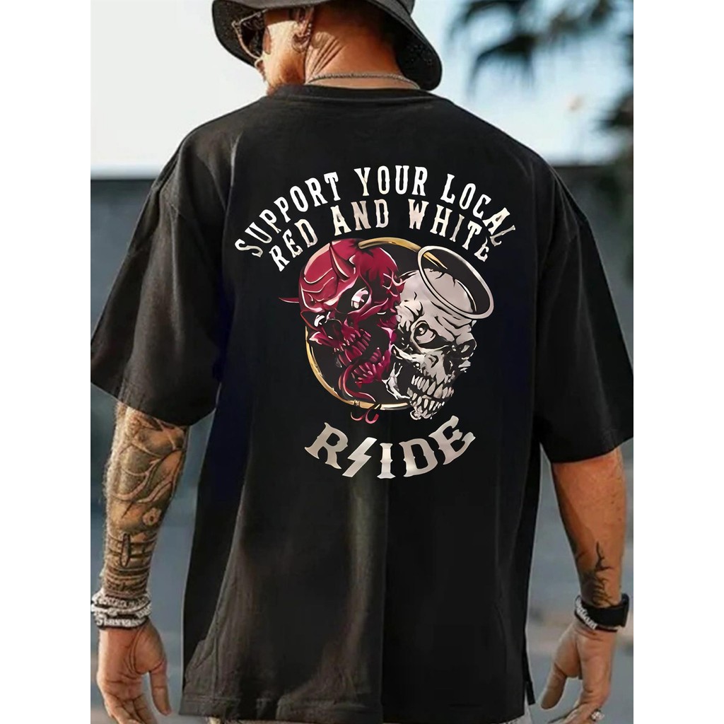 Camiseta Unissex Premium Plus size Anjo Demônio Reversível Básica Oversized 100% Algodão Confecção Própria
