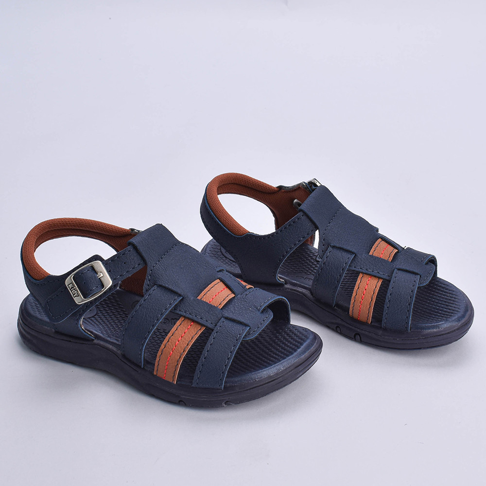 Sandália Infantil Meninos Kidy Flex Marinho Anatômica Confortável Casual Calce Fácil Fivela Tiras em Oferta na Shopee