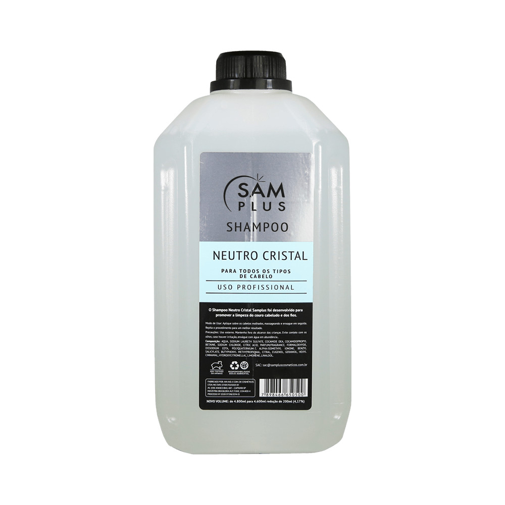 Shampoo Samplus Neutro Cristal Shampoo Samplus Neutro Cristal 4600ml