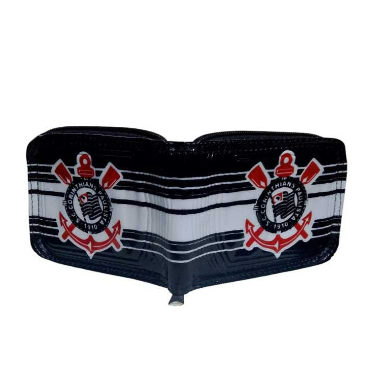 CARTEIRA MASCULINO  DO CORINTHIANS ( FECHO ZIPER ) Barato Para Presente