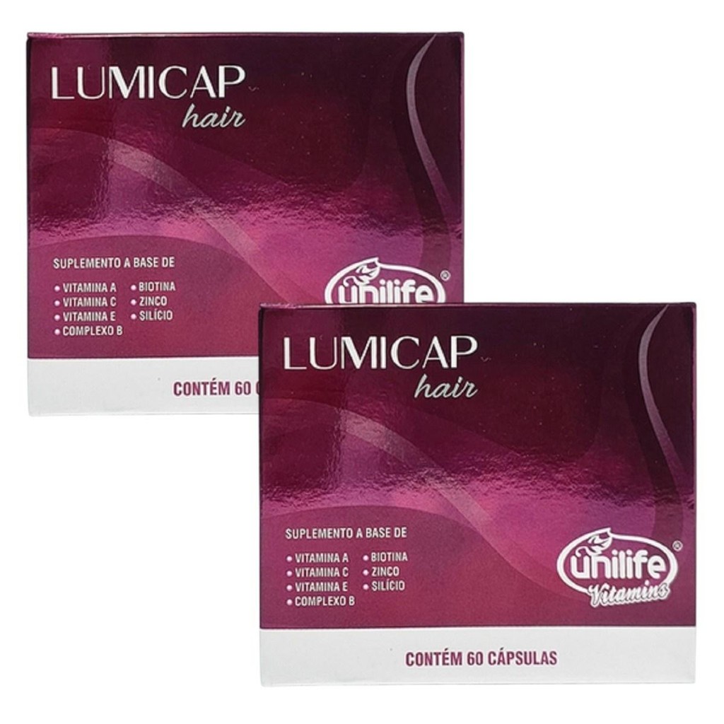 Kit Unilife Lumicap Hair Com 2 Unidades De 60 Cápsulas Cada