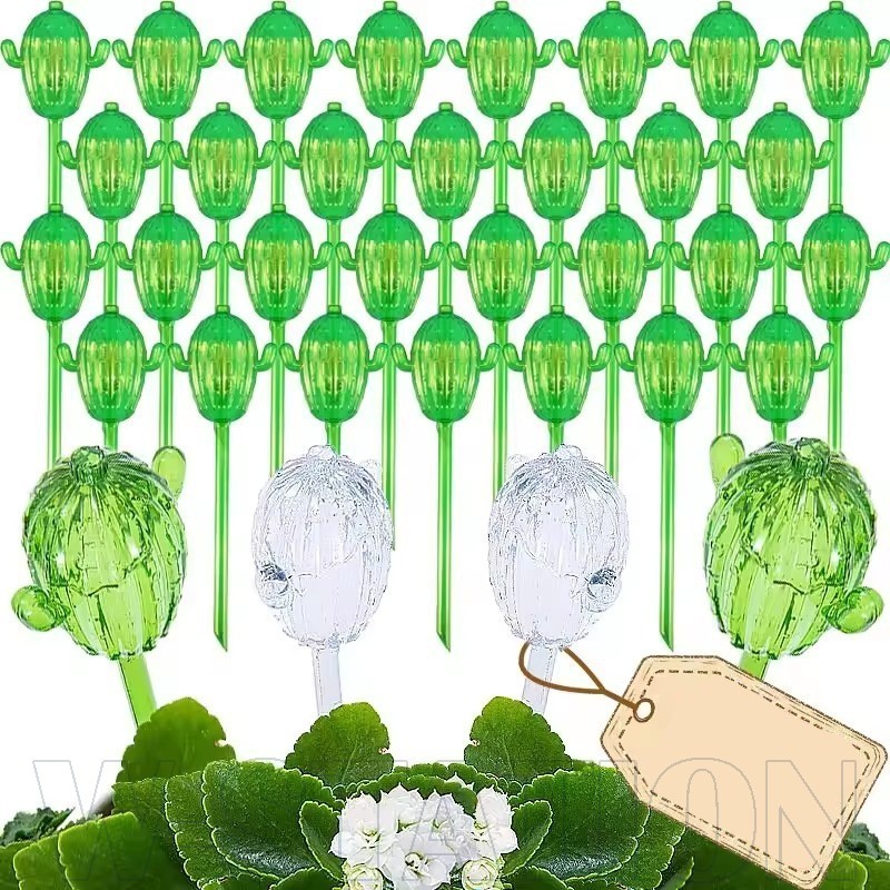 Gotejador De Rega Automática Em Forma De Cacto De 1/4 Unidades-Acessórios De Irrigação Por Gotejamento Automático-Ferram