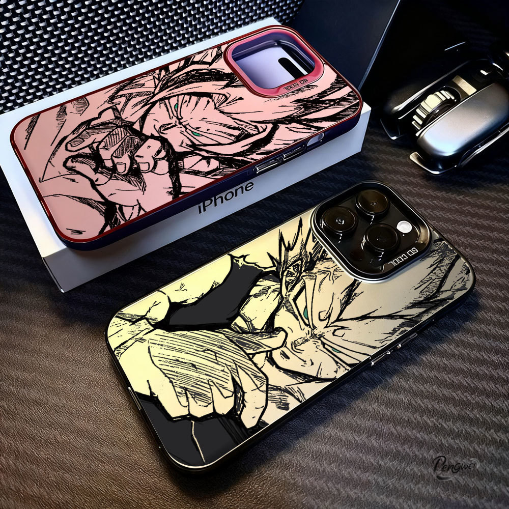 Capa Para POCO X7 Pro X6 X5 F3 X3 F6 M6 M4 11 LITE C75 C65 Super Saiyan Luxo IMD PENGWEI em Oferta na Shopee