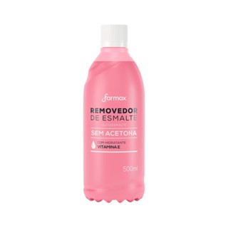 Removedor De Esmalte Farmax 500Ml Sem Acetona em Oferta na Shopee