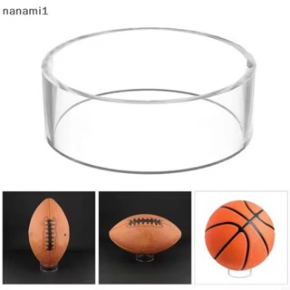 nanami1 Suporte De Acrílico Transparente Redondo Expositor Para Futebol Basquete Rugby Boutique em Oferta na Shopee