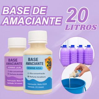 Base Amaciante Concentrada 100ml Faz 20 litros perfumada tipo DOWNYEX RENDE MUITO em Oferta na Shopee