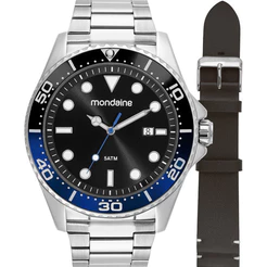 Kit Relógio Mondaine Masculino Troca pulseira 32792G0MVNE1
