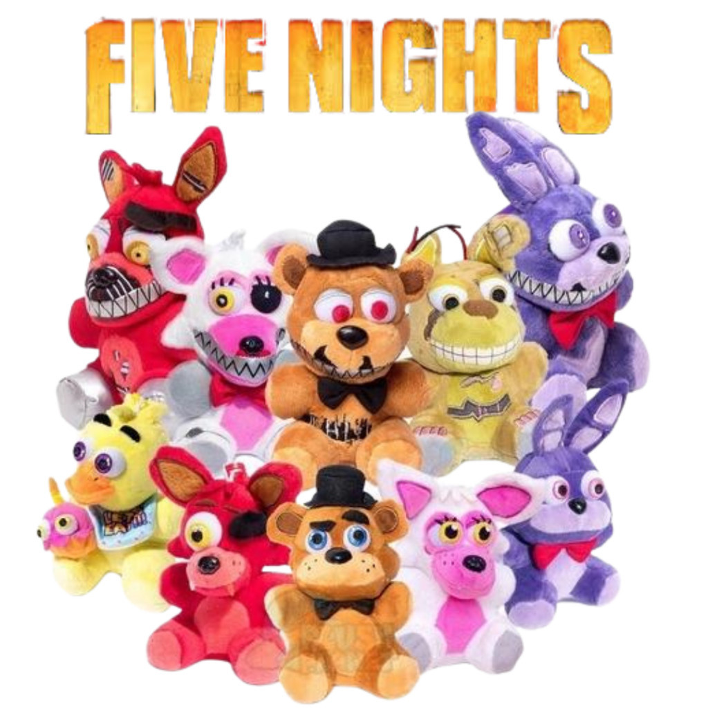 Pelúcia five night at freddy's para crianças Brinquedo de Pelúcia  Ouro Freddy Brinquedo Halloween