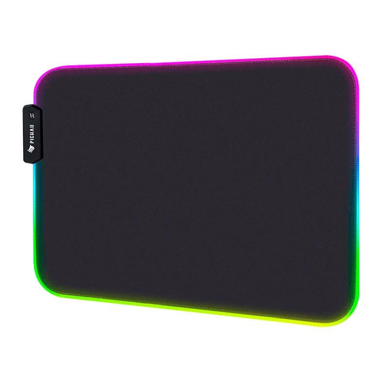 Mousepad Pichau Stellaris, RGB, Medio, 350x300x3mm, Preto, PCH-STRM-RB01