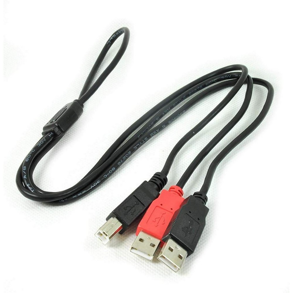 Cabo USB tipo Y para Osciloscópio Hantek 6074BE 6022BE 1008C 6254BE