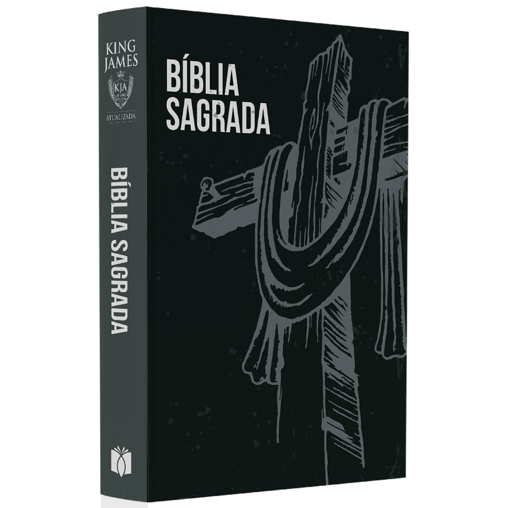 Bíblia Sagrada Cruz e Manto | KJA  | Letra Maior | Capa Dura em Oferta na Shopee