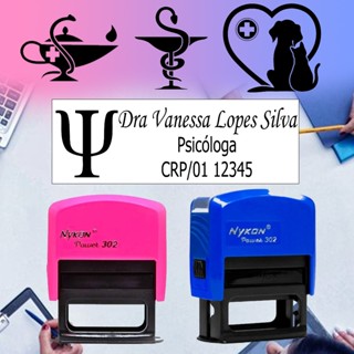 Carimbo Psicólogo(a) Personalizado em Oferta na Shopee