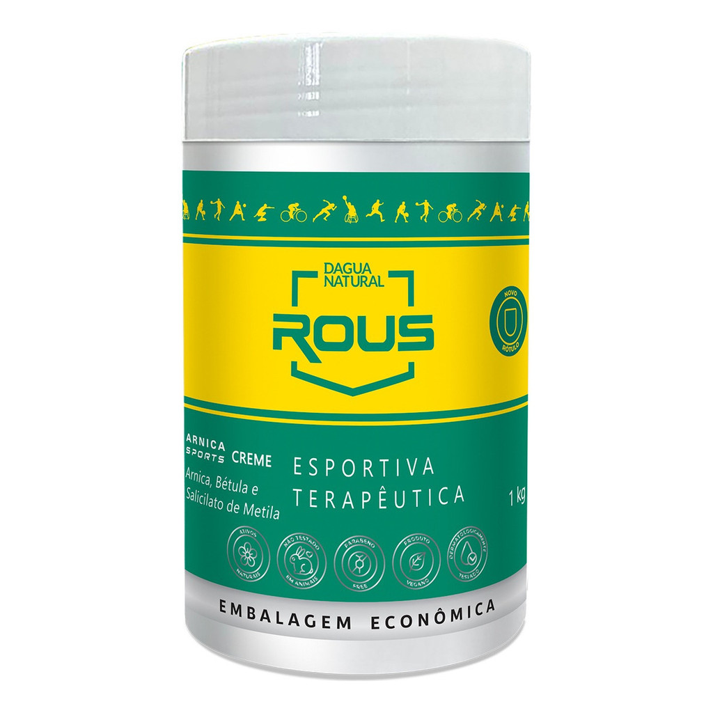 Creme Massagem 1 Kg Terapêutica Arnica Sports Dagua Natural Arnica