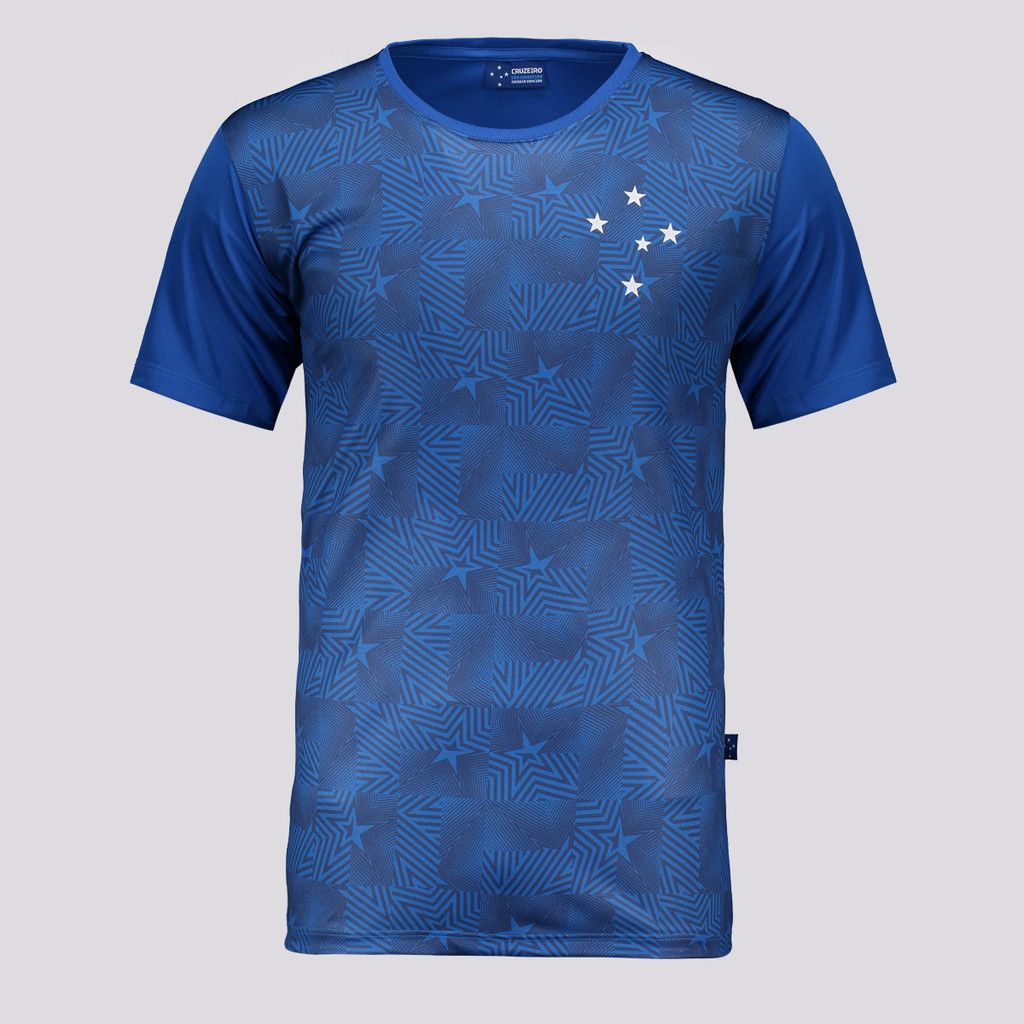 Camisa Cruzeiro Star Azul em Oferta na Shopee
