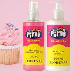 1 Kit Feminino Body Splash Bubbaloo Fini 200Ml + 1 Hidratante 200ML