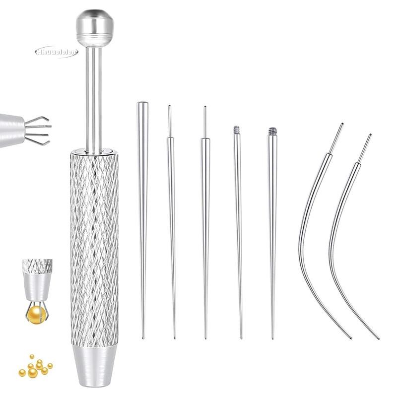 Para Trocar Ferramenta De Jóias-Piercing Taper Bola Grabber Aplicador De Brinco Traseiro Plano , Kit De Corporal