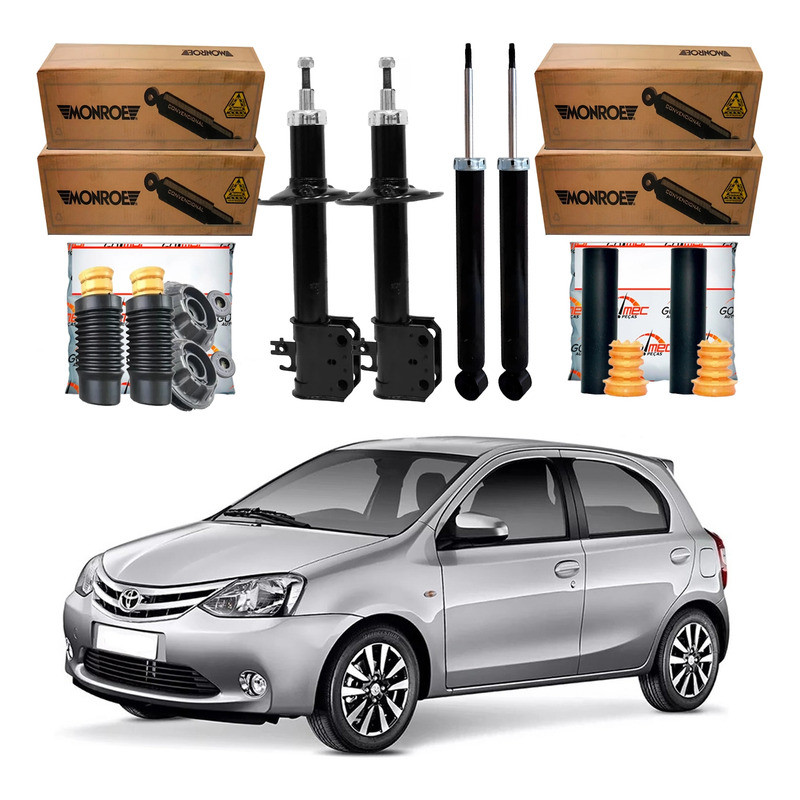 Amortecedor Dianteiro Traseiro, Etios 1.3 1.5 2012 A 2016