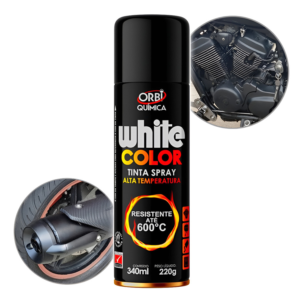 Tinta Spray Alta Temperatura Orbi 600ºc Fogão Forno Grelha