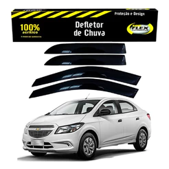 Jogo Calha Defletor Chuva Chevrolet Prisma 1.0 2017 A 2019