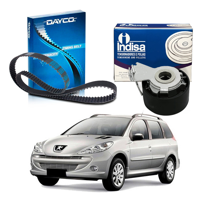 Kit Correia Dentada Tensor Peugeot 207 Sw 1.4 8v 2008 A 2013