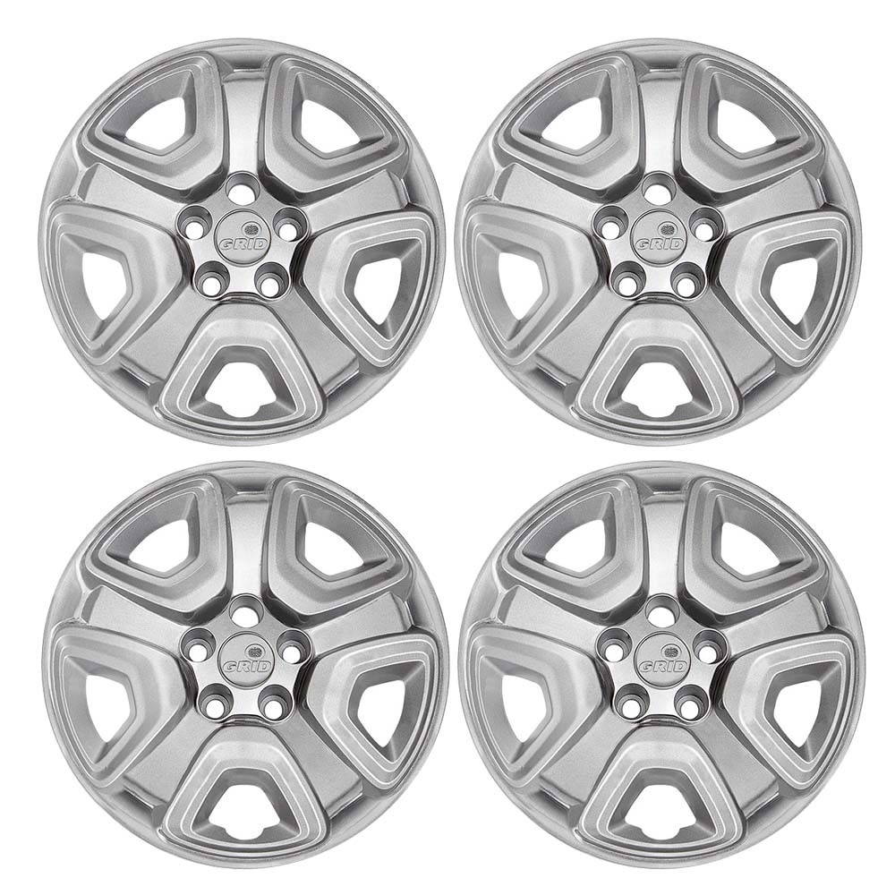 Jogo 4 Calotas Roda Aro16 Prata Com Emblemas Fiat Toro 2021/2021