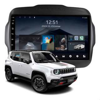 Multimídia Renegade Com Comando de Volante 2ram+64gb Quadcore Carplay Android Gps Bluetooth 9p em Oferta na Shopee