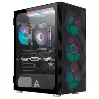 Gabinete Gamer Montech X3 MESH, Mid Tower, Black, ATX, Com 6 Fans Rainbow, Vidro, X3 MESH (B) em Oferta na Shopee