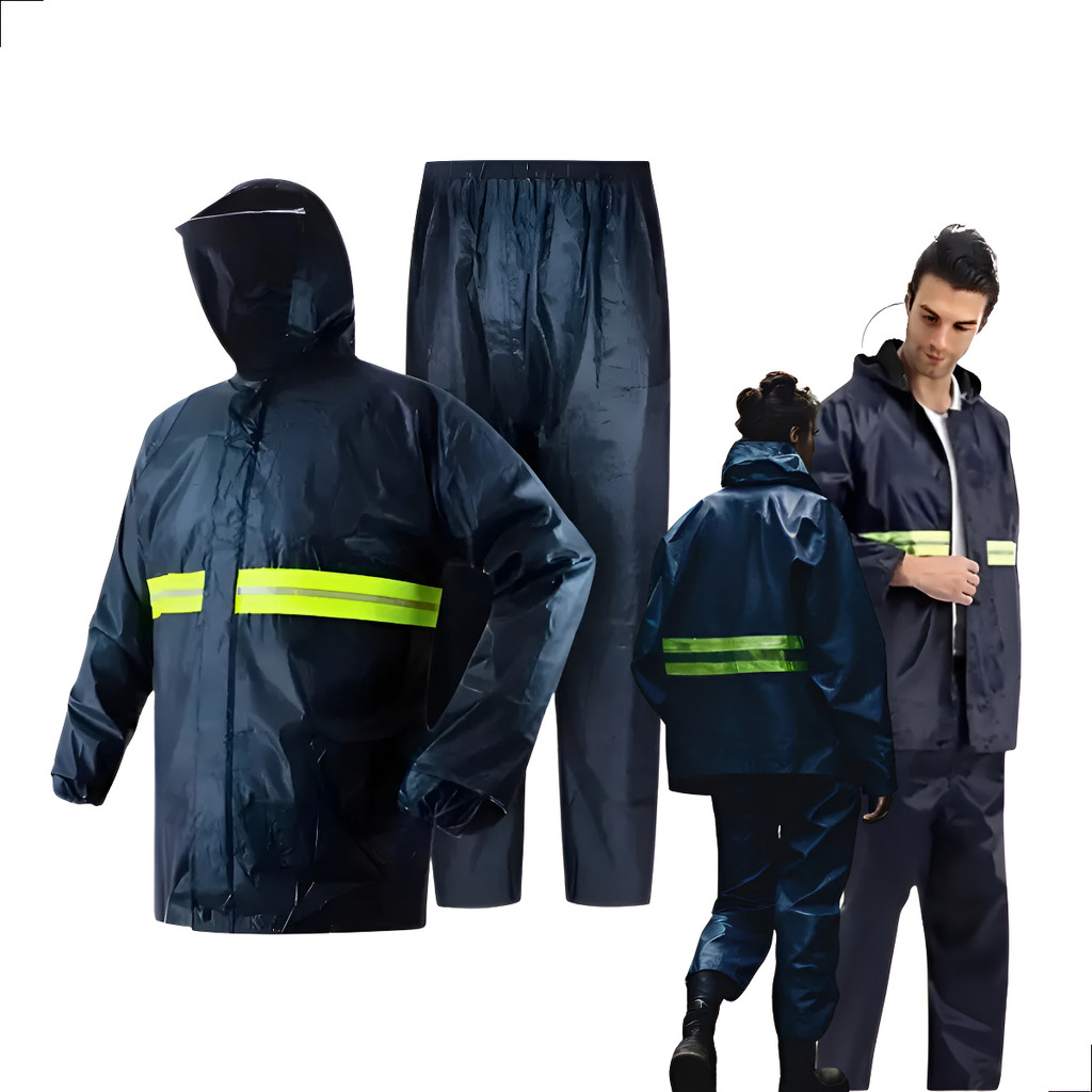 Capa Roupa Chuva Conjunto Jaqueta Calça Motoqueiro Reforçada em Oferta na Shopee