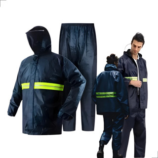 Capa Roupa Chuva Conjunto Jaqueta Calça Motoqueiro Reforçada em Oferta na Shopee