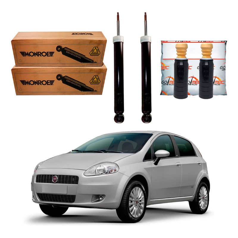 Kit Amortecedor Traseiro Monroe Fiat Punto 1.4 2007 A 2012 em Oferta na Shopee