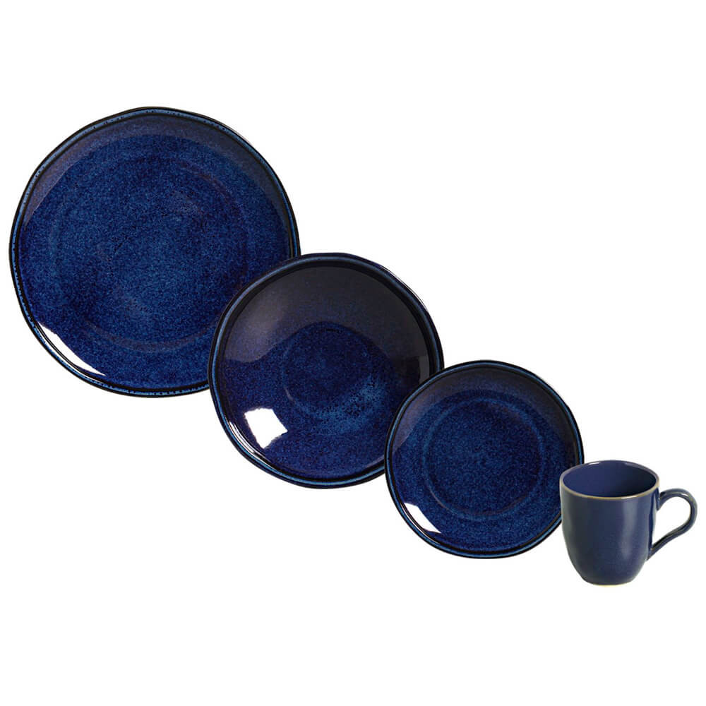 Aparelho de Jantar Cerâmica Stoneware Daily Happy 16 peças Porto Brasil em Oferta na Shopee