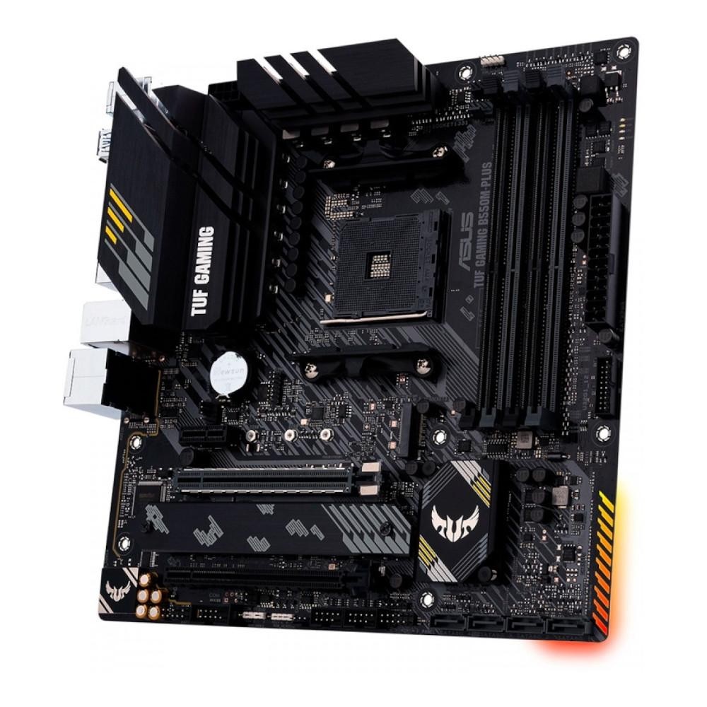 Placa-mãe Asus p/AMD AM4 B550M-Plus TUF Gaming 4xDDR4 mATX 9
