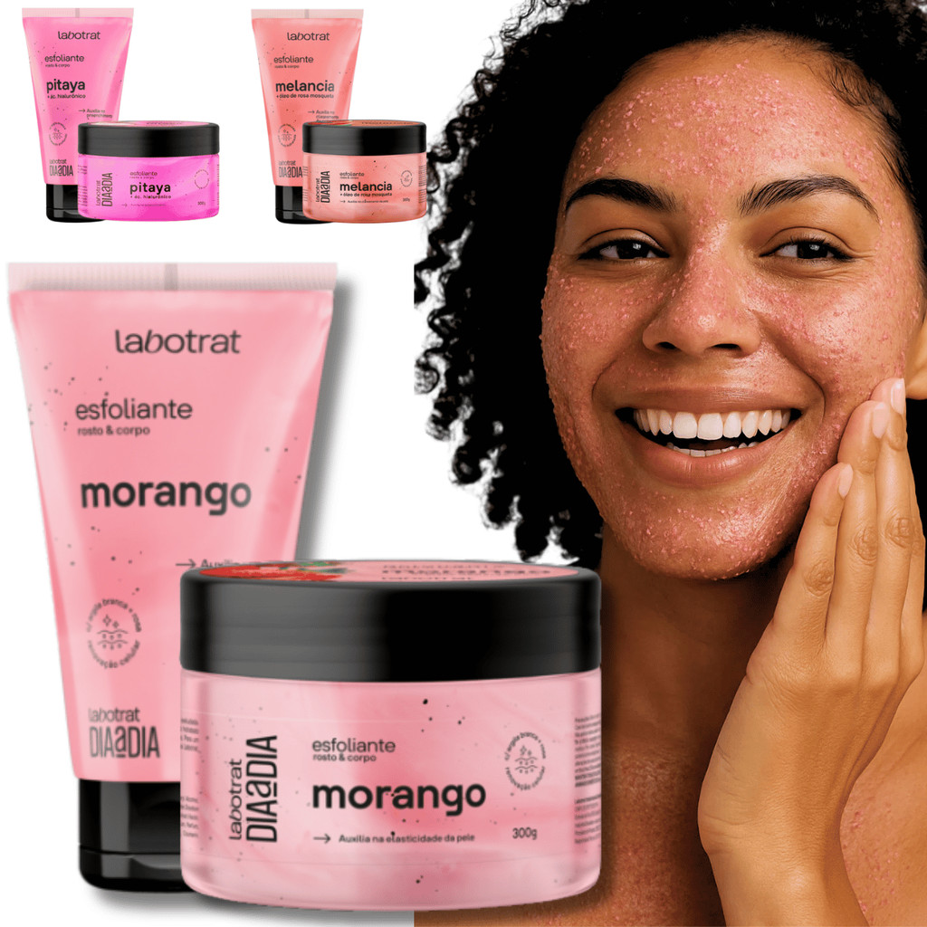 Esfoliante corpo e rosto skin care limpeza profunda dos poros creme clareador da pele peeling fisico