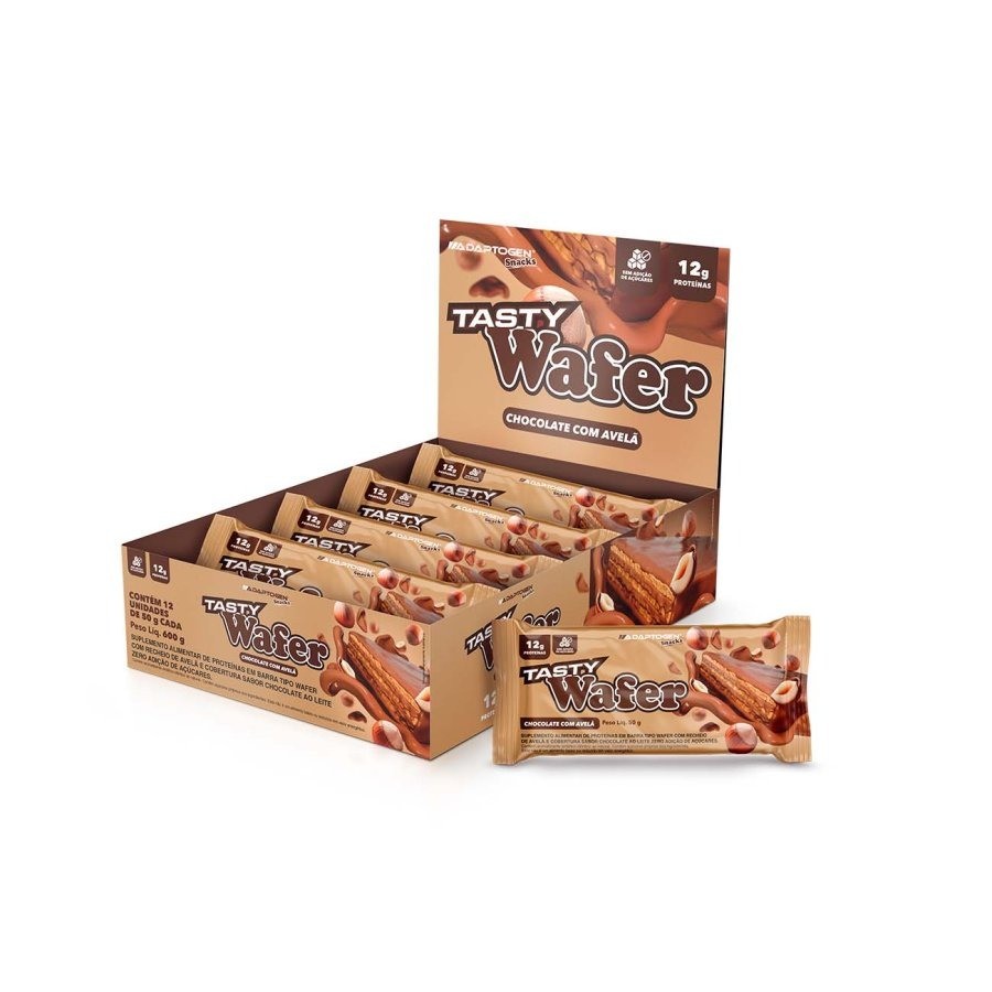 Tasty Wafer Chocolate com Avela 50G CX12 - GRANDE em Oferta na Shopee