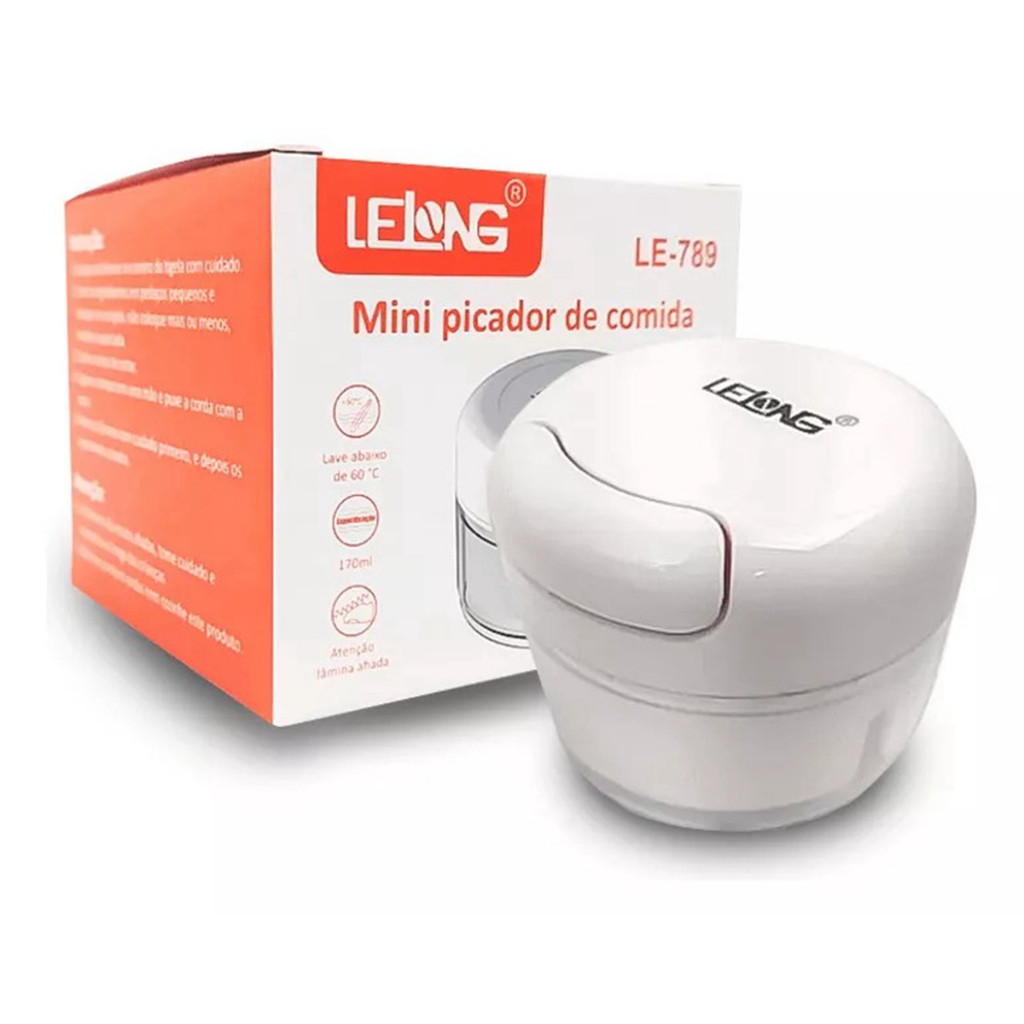 Kit 4pcs Mini Processador Manual Triturador de Alimentos 2 Laminas em Oferta na Shopee