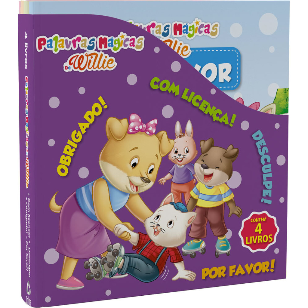 Coleção palavras mágicas de Willie box com 4 livros