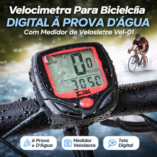 F4 Velocímetro Para Bicicleta Digital À Prova D'Água Com Medidor de Velocidade MT039 (F3)