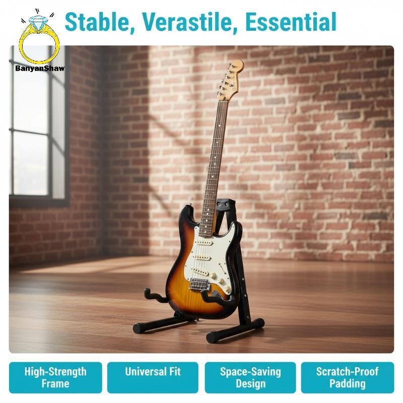 [BANY] Suporte De Guitarra Portátil Com Corda Dobrável , Tripé Para Instrumentos , Leve , Baixo , Violoncelo , Instrumen