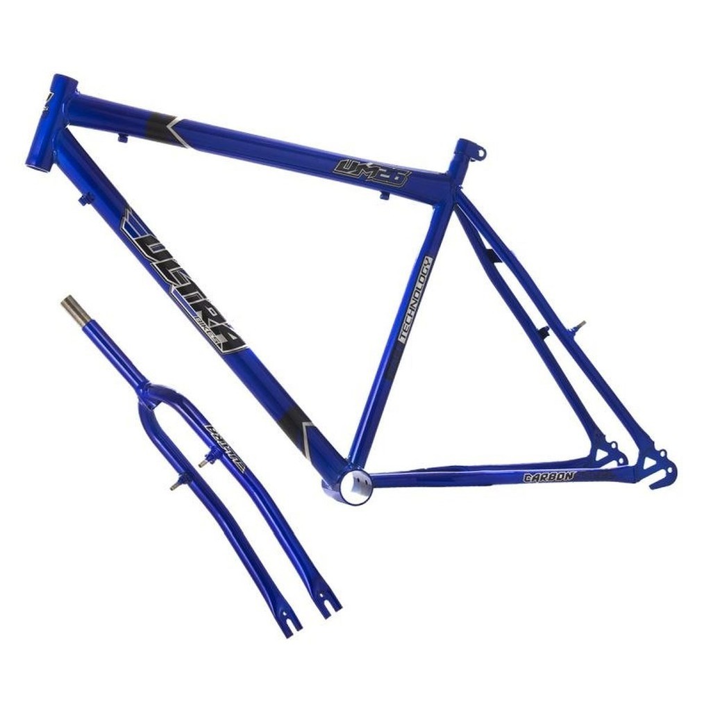 Quadro Bicicleta Aro 26 Em Aço Carbono Com Garfo Ultra Bikes Modelo Masculino Feminino